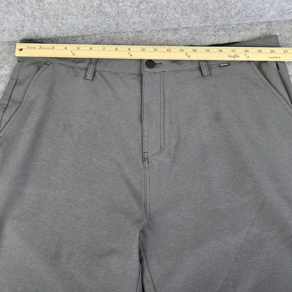 Hurley Shorts Mens 40 Gray Hybrid Walk Chino Stretch Casual Golf Performance